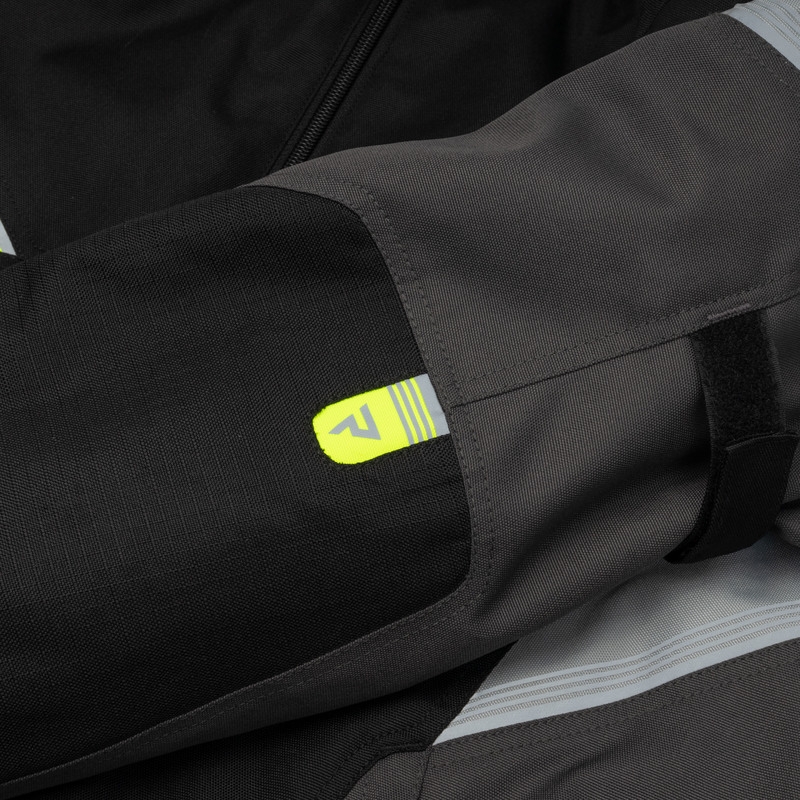 Giacca da moto Rebelhorn Spark nero-grigio-giallo fluo Saldi