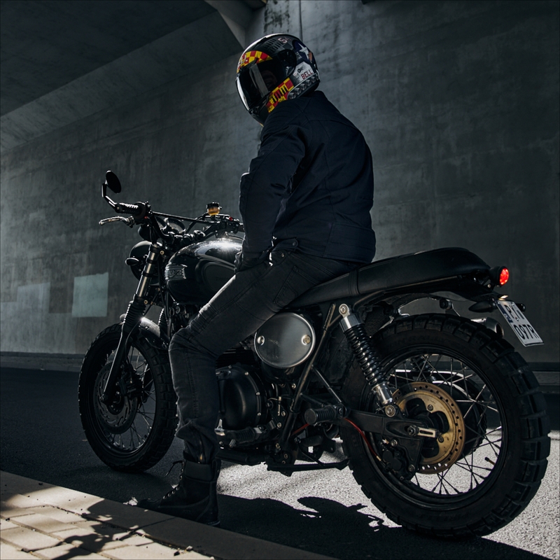 Giacca da moto Rebelhorn Hunter blu scuro Saldi