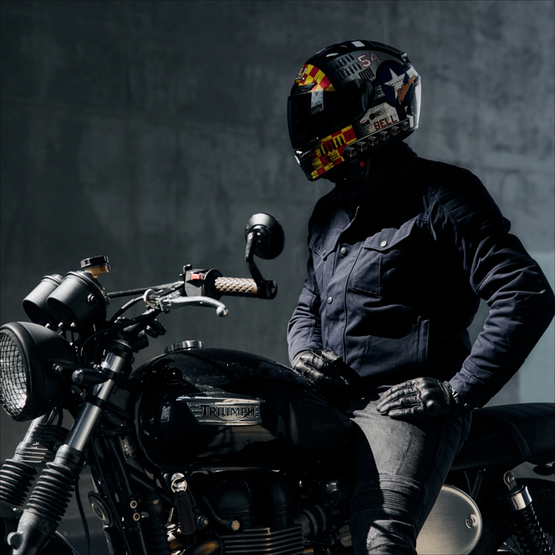 Giacca da moto Rebelhorn Hunter blu scuro Saldi