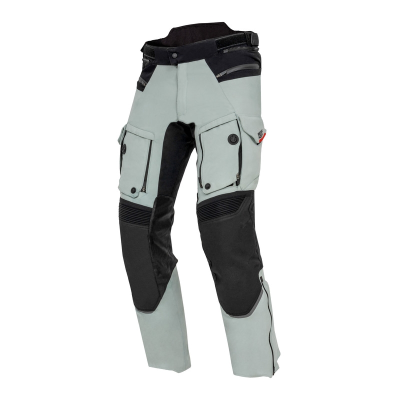 Pantaloni da moto Rebelhorn Range grigio-nero-rosso
