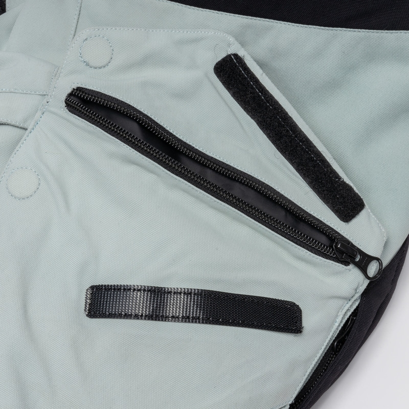 Pantaloni da moto Rebelhorn Range grigio-nero-rosso