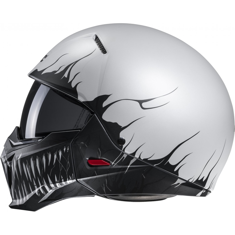 Casco aperto con maschera HJC i20 Scraw MC10SF nero-grigio