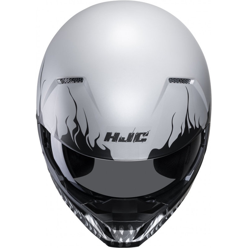 Casco aperto con maschera HJC i20 Scraw MC10SF nero-grigio