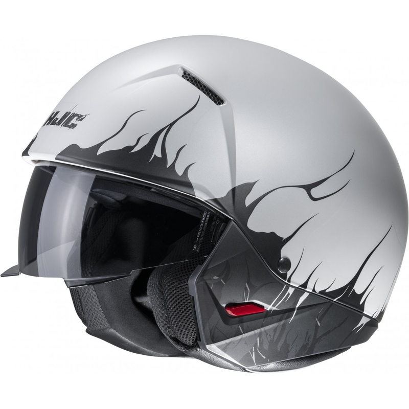 Casco aperto con maschera HJC i20 Scraw MC10SF nero-grigio