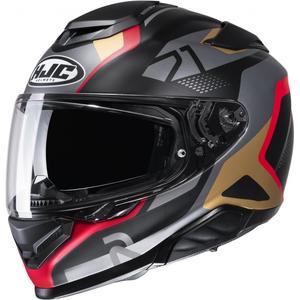Casco moto integrale HJC RPHA 71 Hapel MC1SF nero-grigio-marrone-rosso