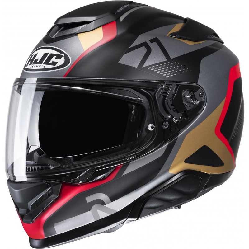 Casco moto integrale HJC RPHA 71 Hapel MC1SF nero-grigio-marrone-rosso Saldi
