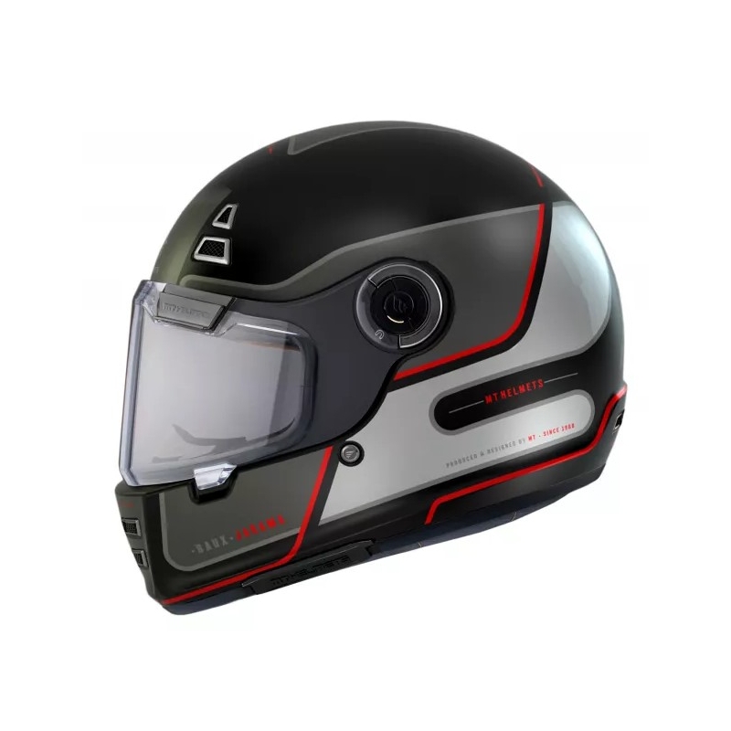 Casco moto integrale MT Jarama Baux E15 nero-grigio Saldi