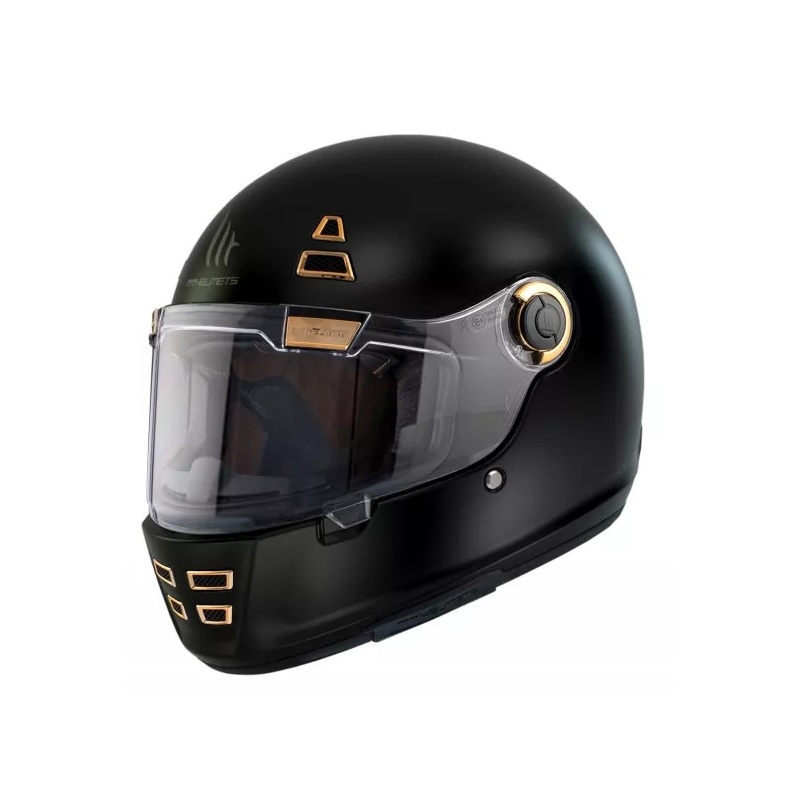 MT Jarama Solid A1 casco moto integrale nero opaco