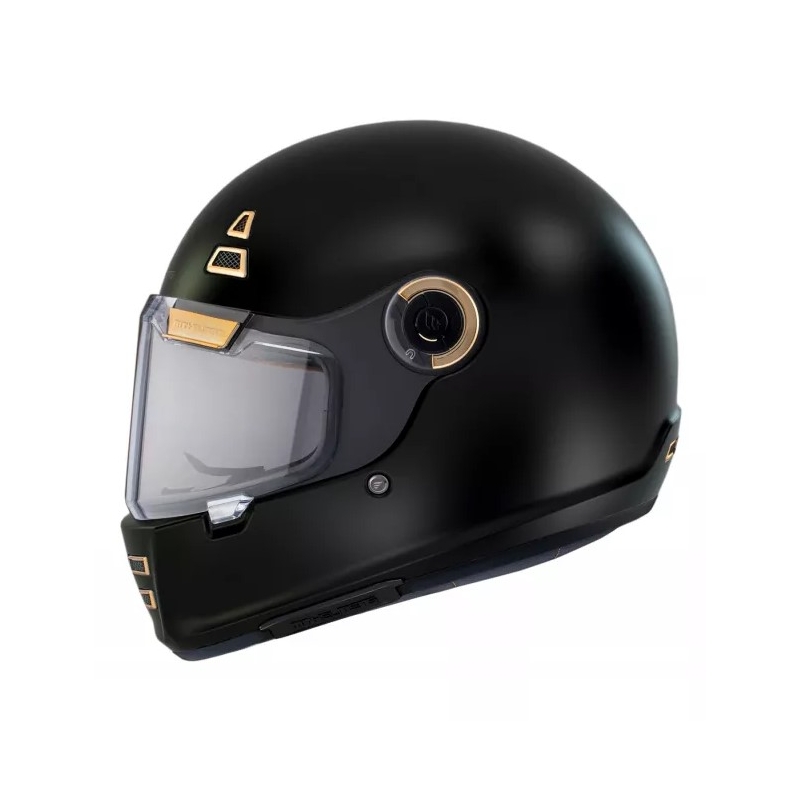MT Jarama Solid A1 casco moto integrale nero opaco