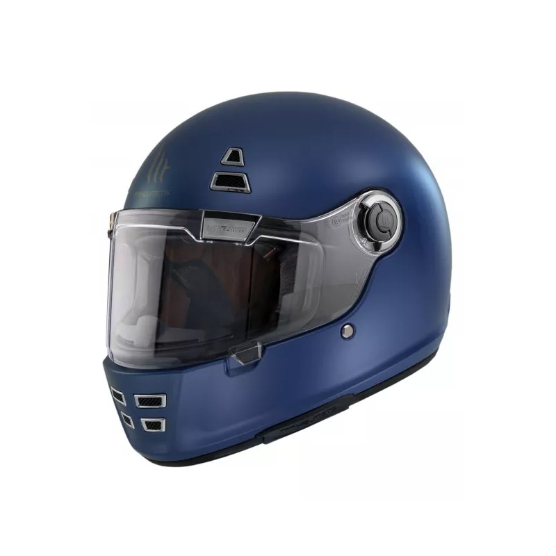 MT Jarama Solid A7 casco moto integrale blu opaco Saldi