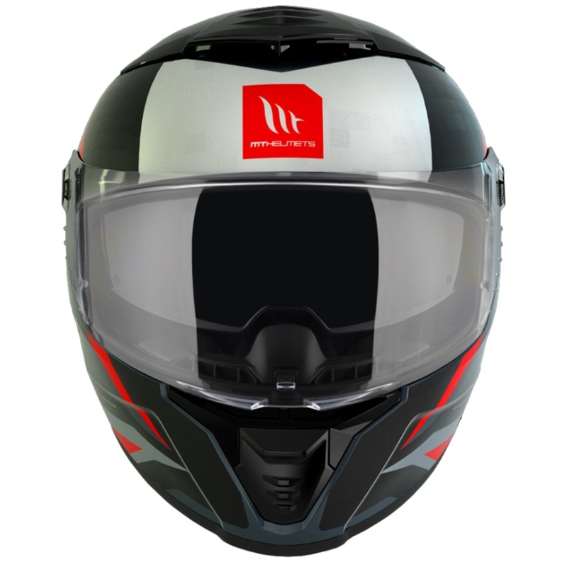 Casco moto integrale MT Thunder 4 SV Exeo nero-grigio-rosso