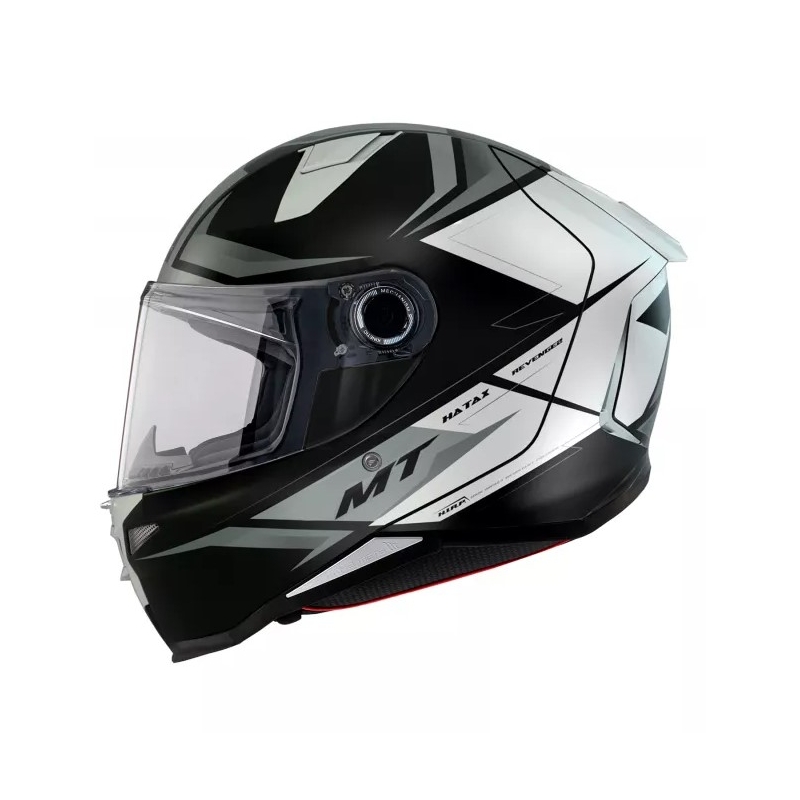 Casco moto integrale MT Revenge 2 Hatax bianco e nero Saldi