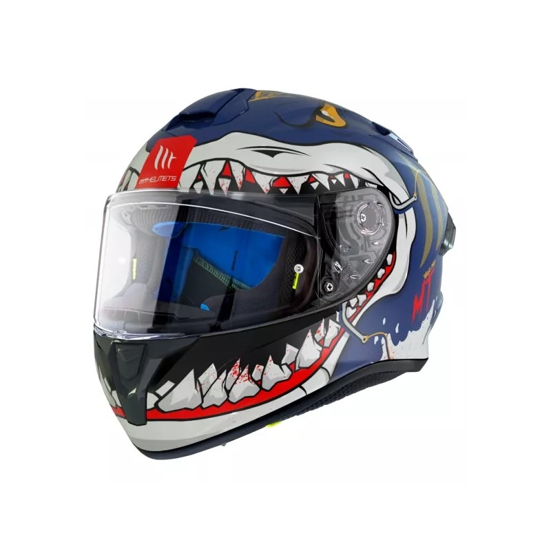 Integrální přilba na motorku MT Targo Pro Sharky modrá