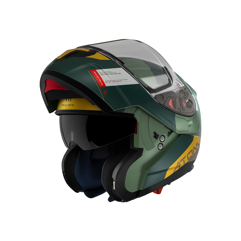 Casco moto apribile MT Atom SV Gorex C6 giallo-verde vendita Saldi