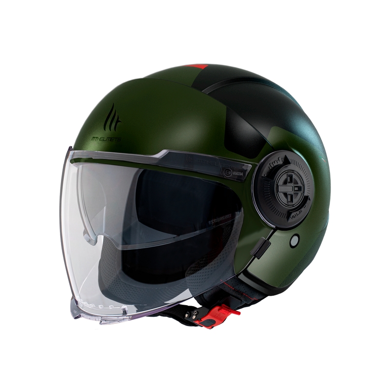 Casco moto aperto MT Viale SV S Beta A6 nero-verde