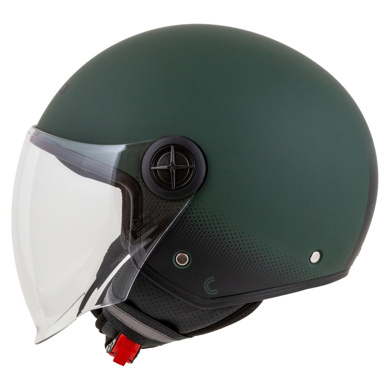 Casco moto aperto Cassida Handy verde-nero