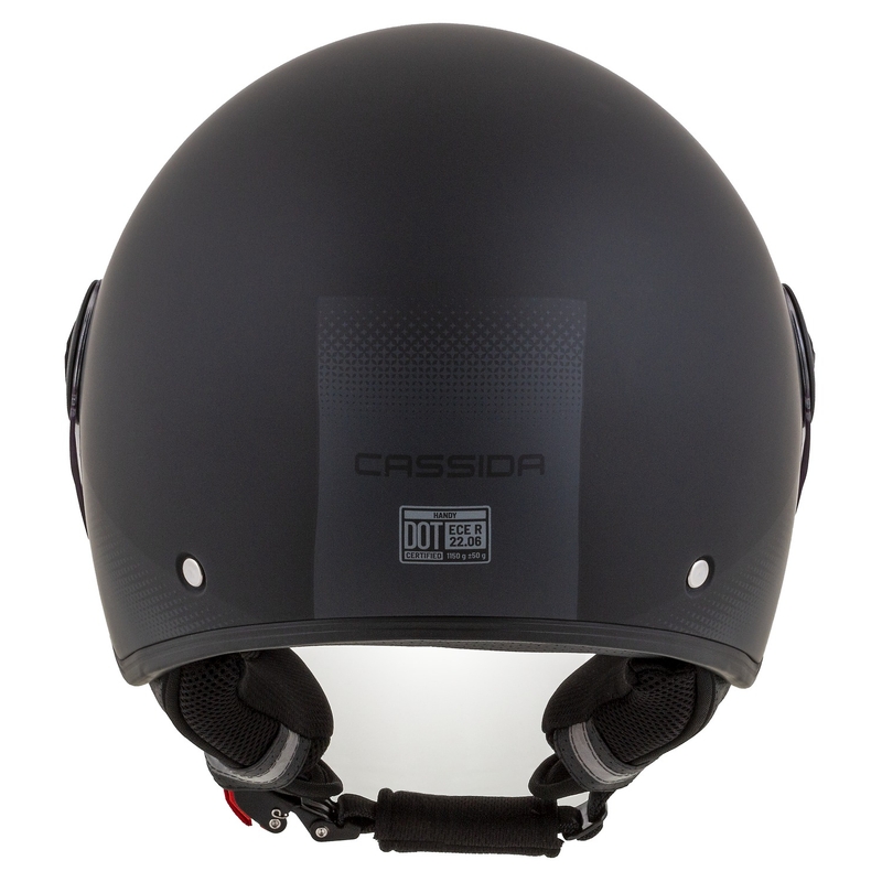 Casco moto aperto Cassida Handy nero-grigio
