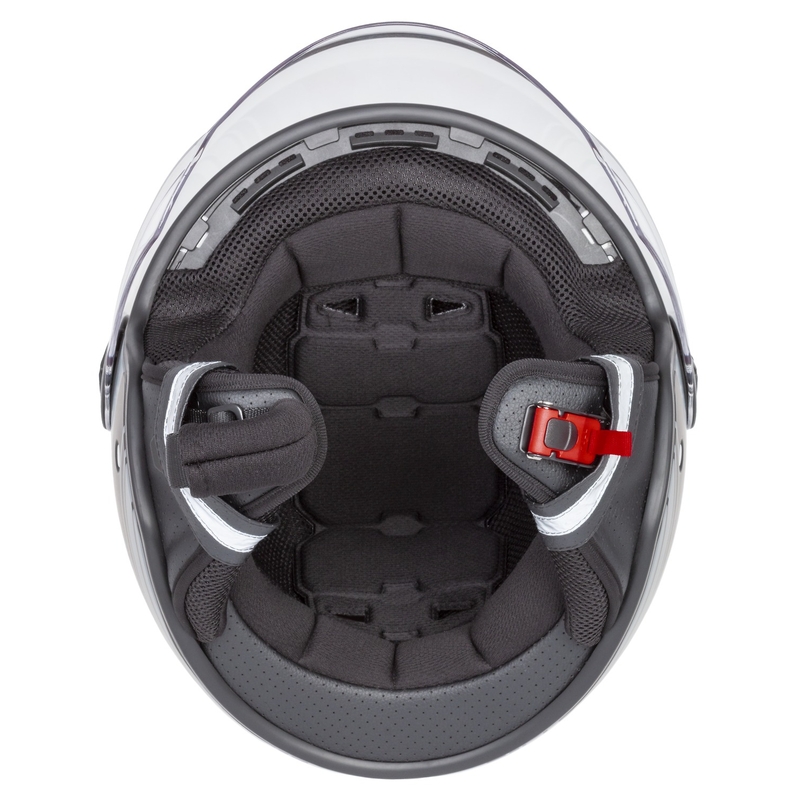 Casco moto aperto Cassida Handy nero-grigio