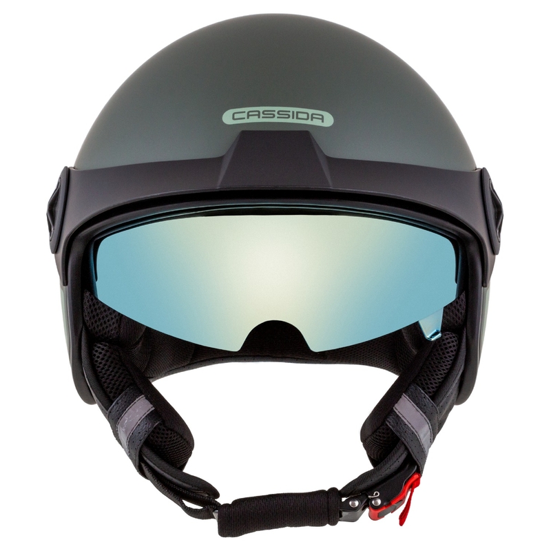 Casco moto aperto Cassida Handy Plus Chief verde