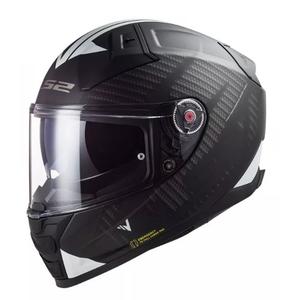 Casco moto integrale LS2 FF811 Vector II Splitter bianco-nero