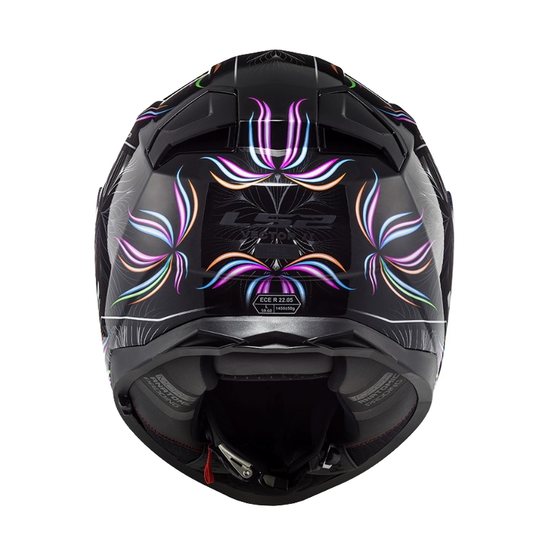 Casco moto integrale LS2 FF811 Vector II Tropical bianco-viola-nero