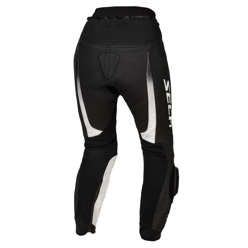 Pantaloni da moto da donna SECA SRS II in bianco e nero Saldi