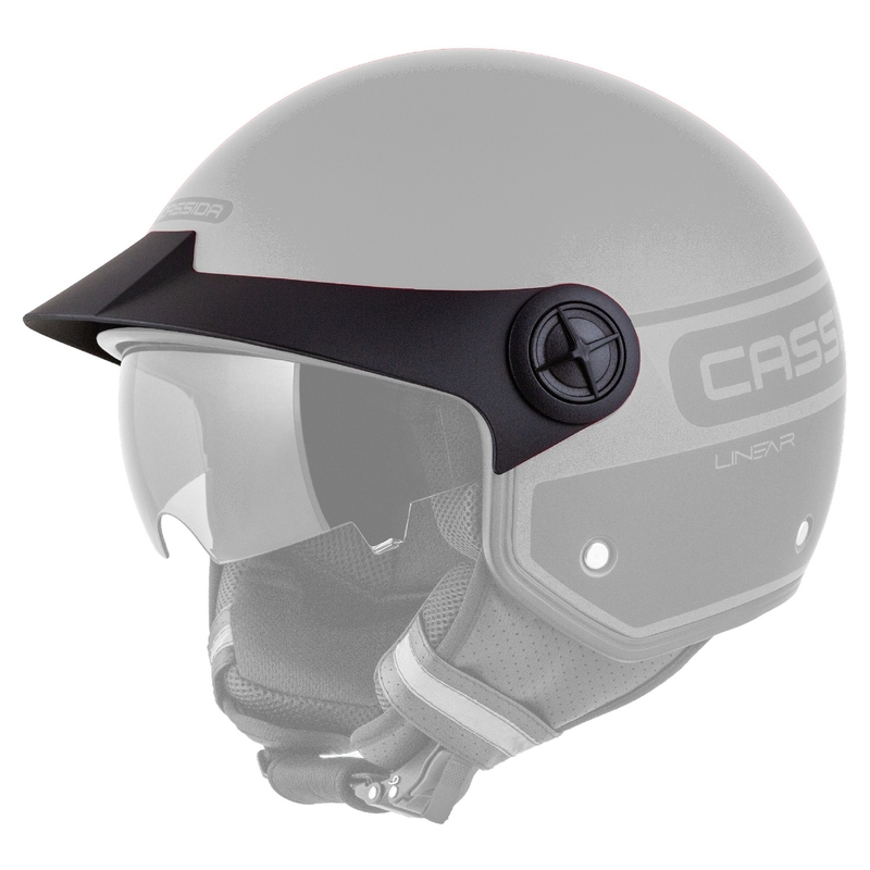 Casco moto Cassida Handy Plus Linear Open Rosso-Nero