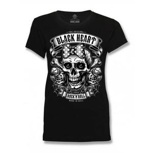 Maglietta donna nera Heart Miss Murder nero