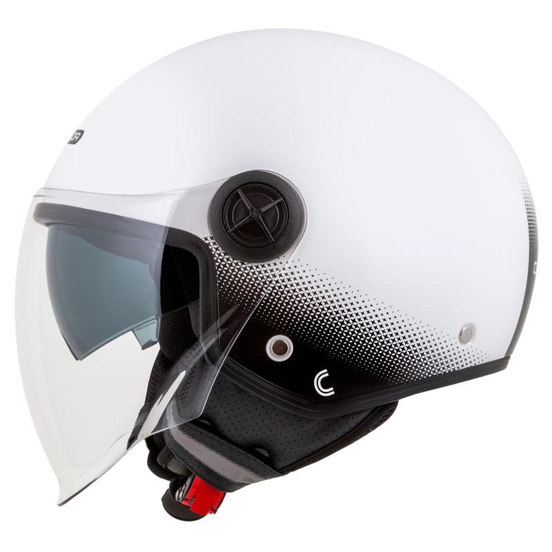 Casco moto aperto Cassida Handy Plus bianco-nero