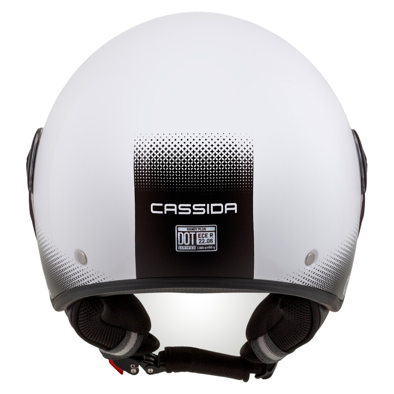 Casco moto aperto Cassida Handy Plus bianco-nero