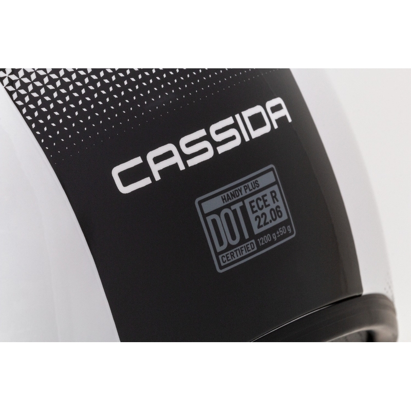 Casco moto aperto Cassida Handy Plus bianco-nero