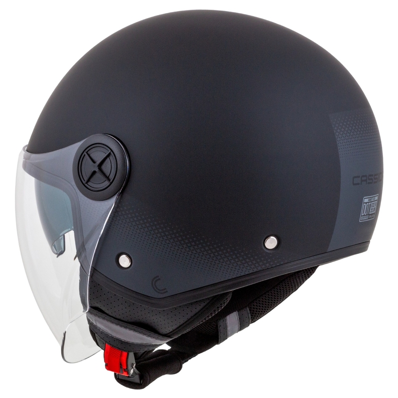 Casco moto aperto Cassida Handy Plus nero-grigio