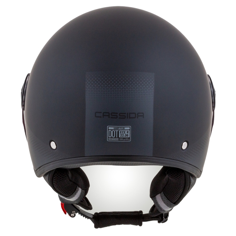 Casco moto aperto Cassida Handy Plus nero-grigio