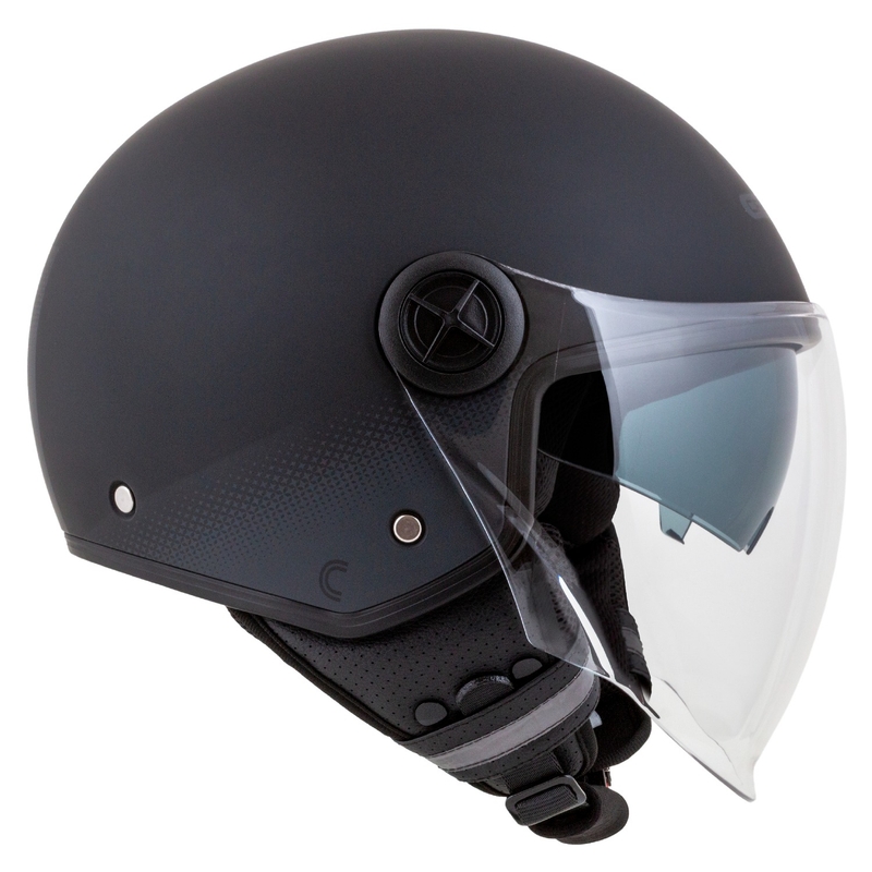 Casco moto aperto Cassida Handy Plus nero-grigio