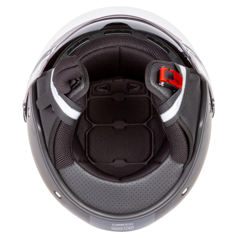Casco moto aperto Cassida Handy Plus nero-grigio