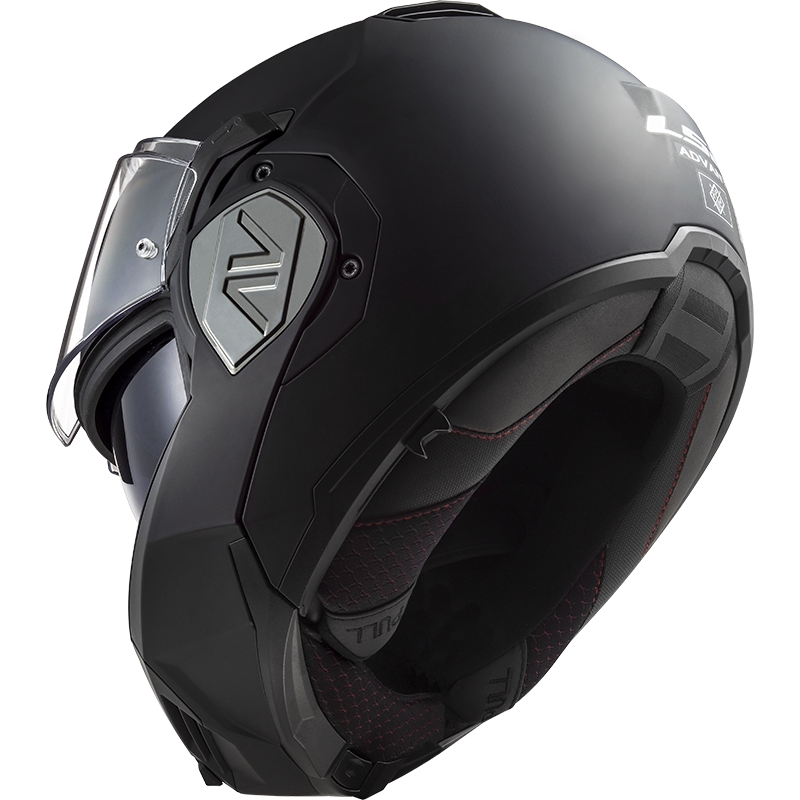 Casco moto flip-up LS2 FF906 Advant Solid nero opaco