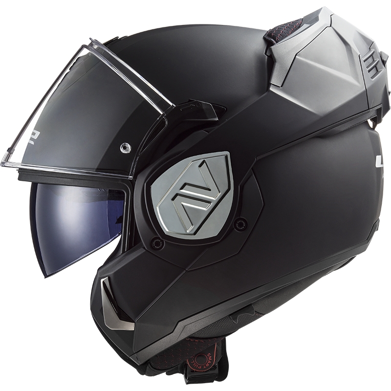 Casco moto flip-up LS2 FF906 Advant Solid nero opaco
