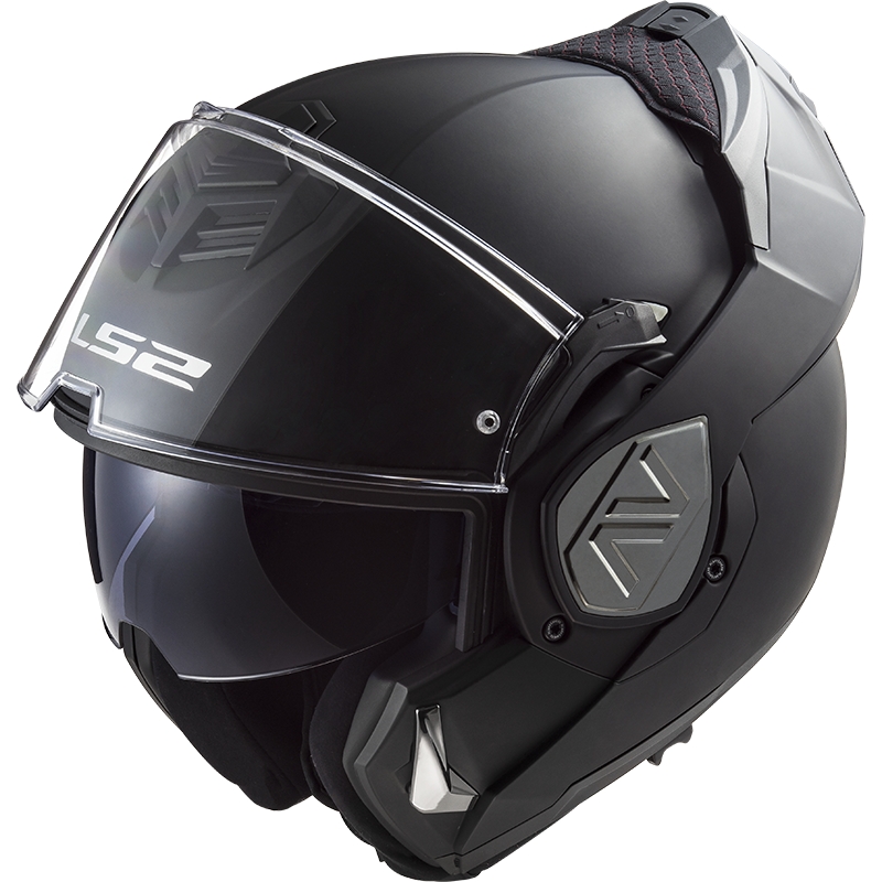 Casco moto flip-up LS2 FF906 Advant Solid nero opaco