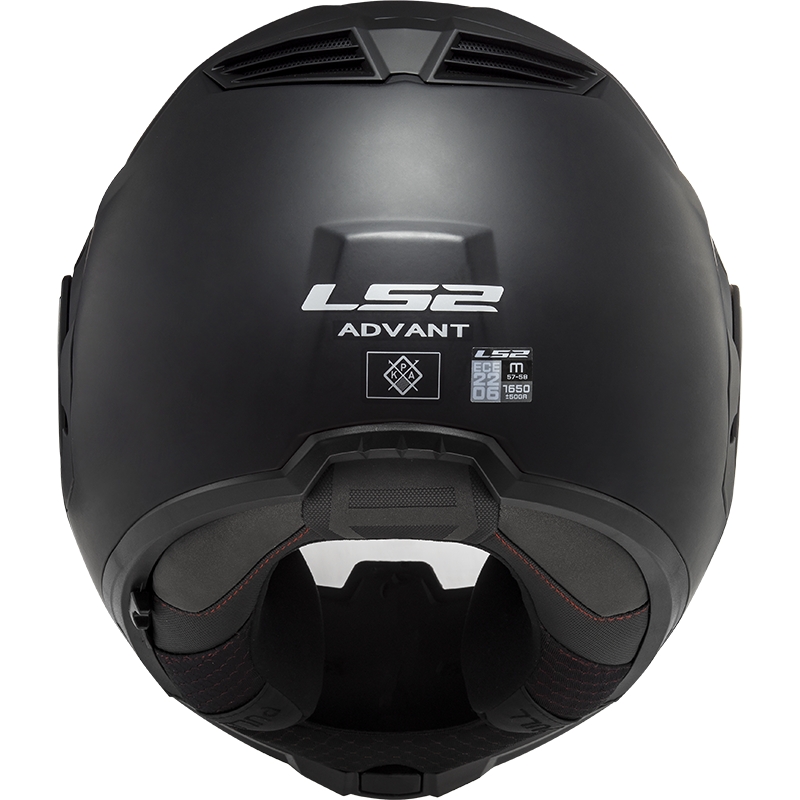 Casco moto flip-up LS2 FF906 Advant Solid nero opaco