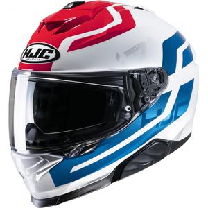 Casco moto integrale HJC i71 Enta MC21 bianco-blu-rosso