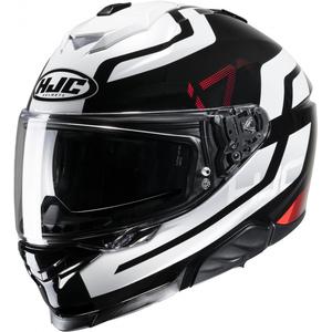 Casco moto integrale HJC i71 Enta MC1 rosso-nero-bianco