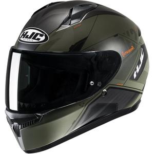 Casco moto integrale HJC C10 Inka MC7SF grigio-verde