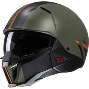 Casco aperto con maschera HJC i20 Batol MC4SF arancio-nero-verde Saldi