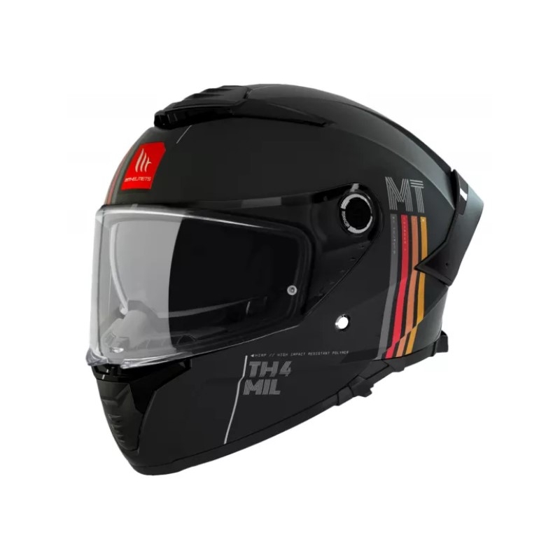 MT Thunder 4 SV Mil A11 casco moto integrale nero opaco Saldi