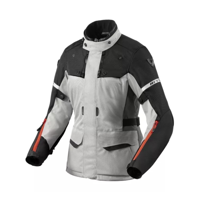 Giacca da moto Revit Outback 4 H2O Donna Argento e Nero