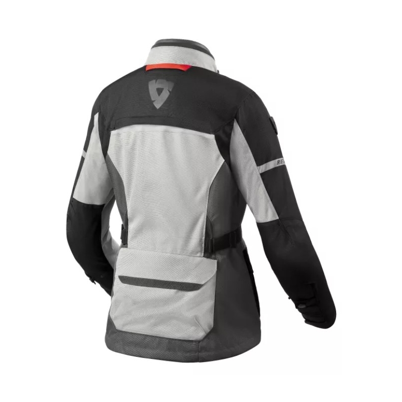 Giacca da moto Revit Outback 4 H2O Donna Argento e Nero
