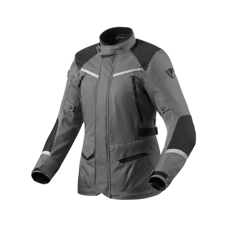 Giacca moto Revit Voltiac 3 H2O donna grigio-nero