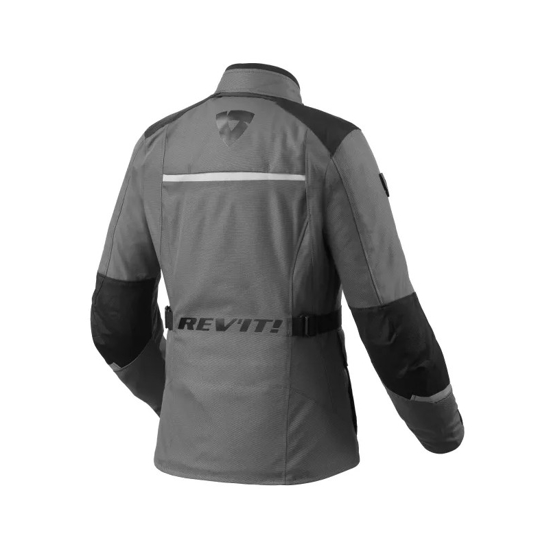 Giacca moto Revit Voltiac 3 H2O donna grigio-nero