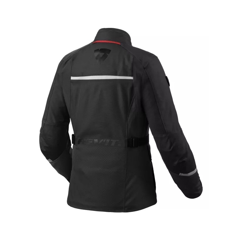 Giacca da moto Revit Voltiac 3 H2O nera e argento da donna