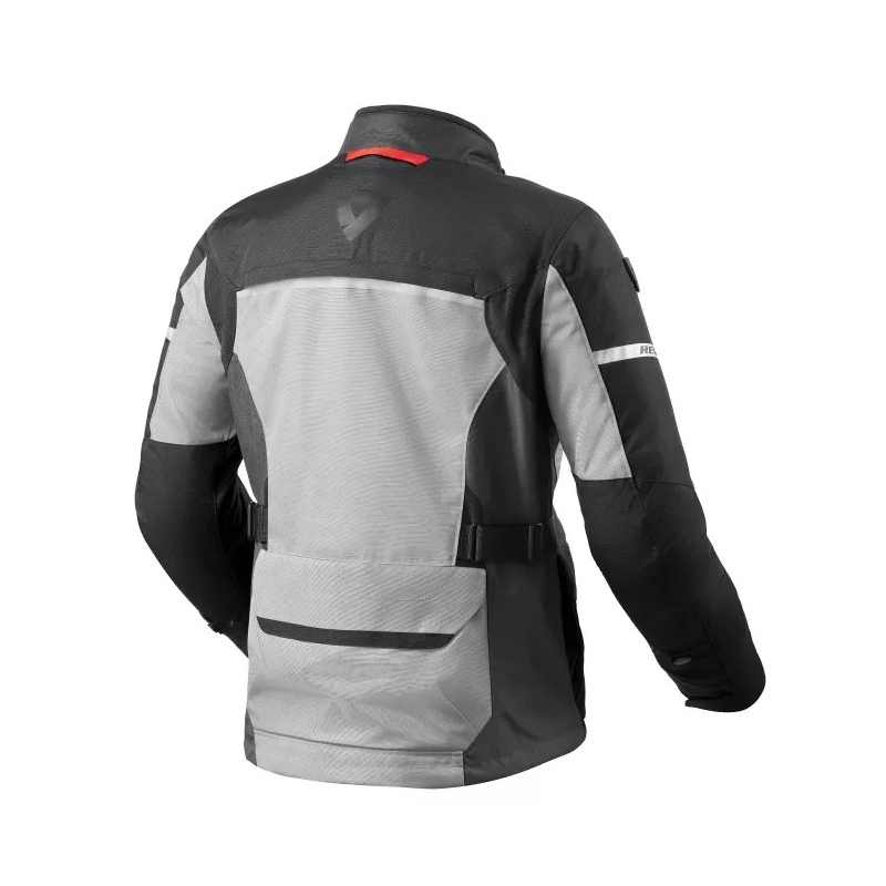 Giacca da moto Revit Outback 4 H2O argento-nero